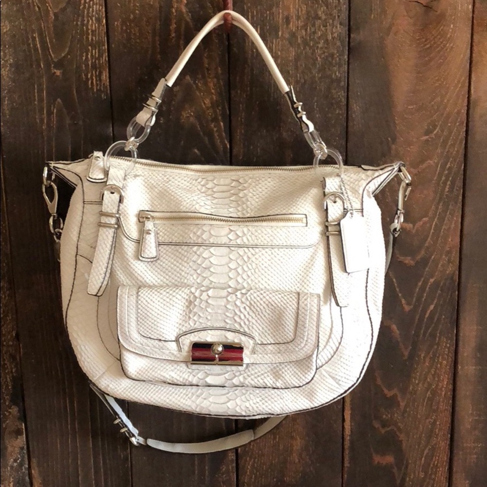 Coach Limited Edition Embossed Python Kristin Bag